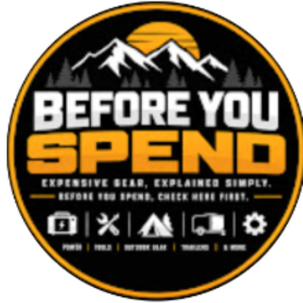 Before You Spend mountain logo